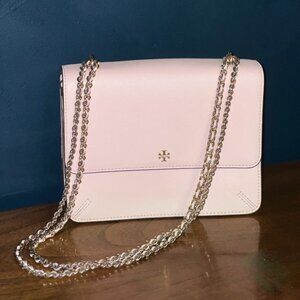 Tory Burch Robinson Convertible Crossbody Shoulder Bag Pink